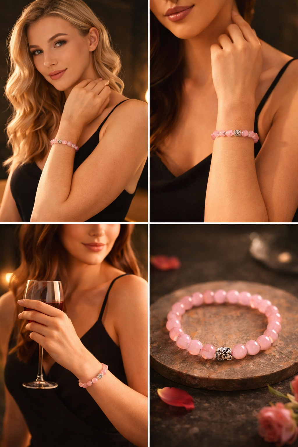 Love Attraction Bracelet (Original Rose Quartz)