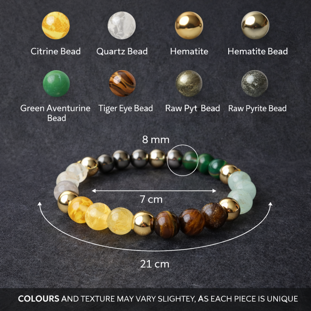 Dhan Yog Bracelet with FREE Raw Selenite Plate