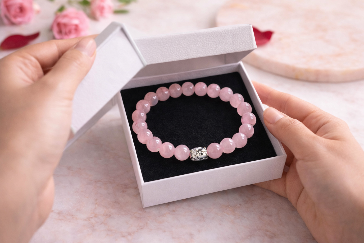 Love Attraction Bracelet (Original Rose Quartz)
